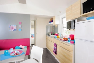 Mobile home Wood CONFORT 29m² 2 bedrooms + terrace + TV