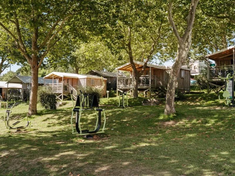 Mietunterkunft - Hütte Lodge Cosyflower Premium 2 Schlafzimmer 38M² Davon Überdachte Terrasse 10M² + Tv + Mit Bettwäsche - Flower Camping Le Conleau