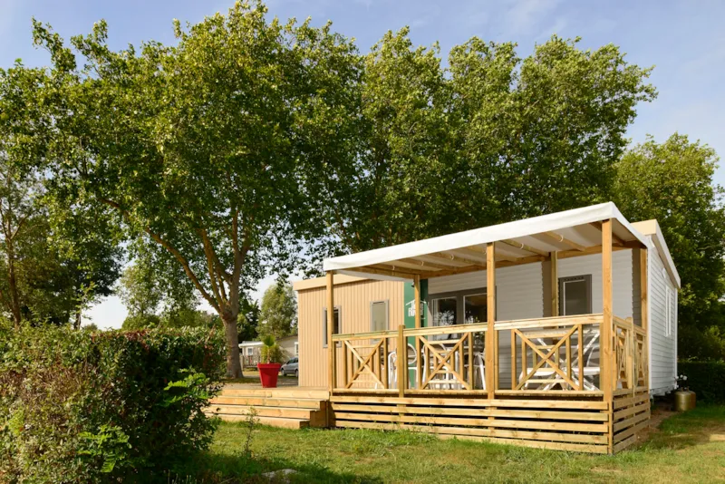Mobil-Home Confort 35M² (3 Chambres) + Clim + Terrasse Semi-Couverte + Tv + Lave-Vaisselle