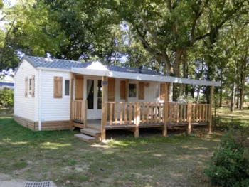 Mietunterkunft - Confort Mobilheim 32M² 4/6 P. (3 Zimmer) + Überdachte Terrasse - Flower Camping du Lac de La Chausselière