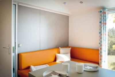 Premium Mobile-home 36m² 4/6 p. (2 bedrooms + 2 bathrooms) - half covered terrace