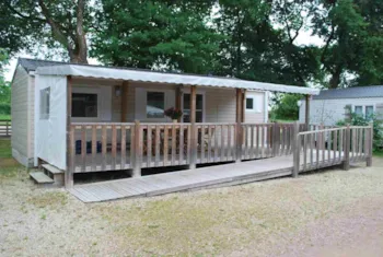 Mietunterkunft - Confort Mobilheim 36M² Ausgestattet Für Behinderte 4/6 P. (2 Zimmer) + Überdachte Terrasse - Flower Camping du Lac de La Chausselière