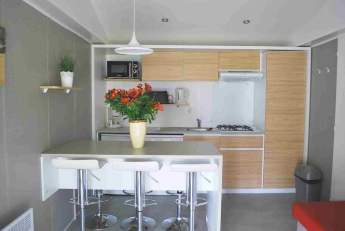 Premium Mobil-Home 36M² 4/6 P. (2 Chambres, 2 Sdb) + Terrasse Couverte