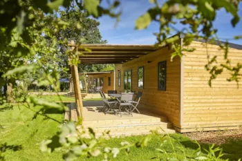 Mietunterkunft - Premium Mobilheim 32M² 6 P. (3 Zimmer) + Überdachte Terrasse - Flower Camping du Lac de La Chausselière