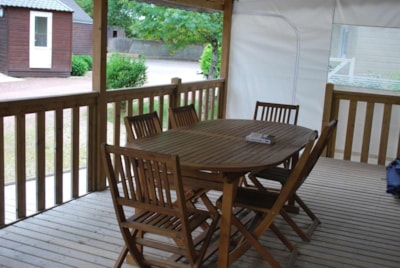 Confort Mobile-home 36m² Wheelchair friendly 4/6 p. (2 bedrooms) + covered terrace