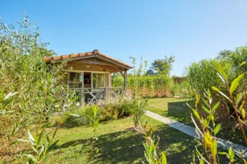 Mietunterkunft - Confort Chalet 24M² 4/6 P. (2 Zimmer) + Überdachte Terrasse - Flower Camping du Lac de La Chausselière