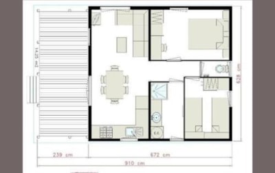 Premium Chalet 42m² 4/6 p. (2 bedrooms) + sheltered terrace