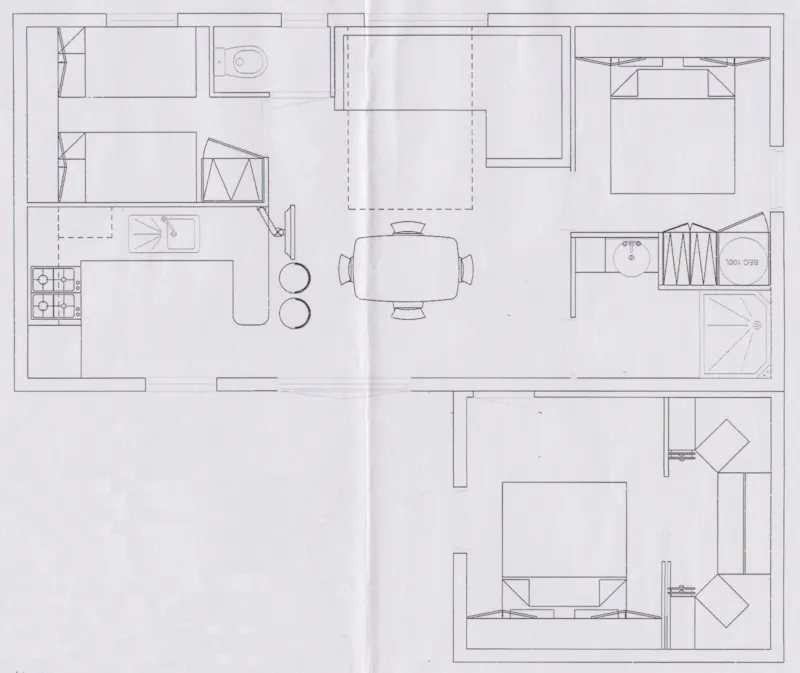 Premium Chalet 46M² 6/8 P. (3 Chambres) + Terrasse Couverte