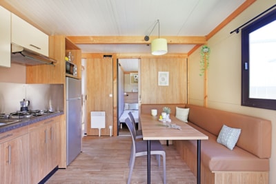 Premium Chalet Camélia - 33 m² (3 bedrooms) + Air conditioning + XXL covered terrace