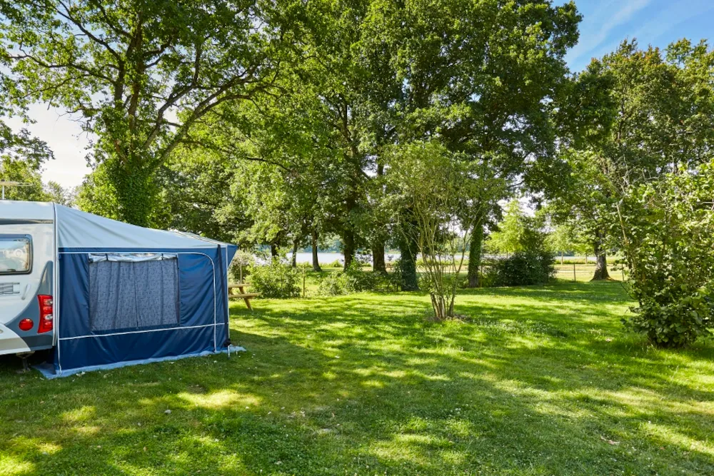 Emplacement - Forfait Privilège (Tente, Caravane Ou Camping-Car / 1 Voiture / Électricité 16A). Grand Emplacement Avec Vue Sur Lac - Flower Camping du Lac de La Chausselière