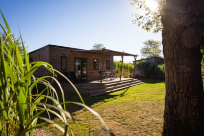 Premium Mobile-home 32m² 6 p. (3 bedrooms) + sheltered terrace