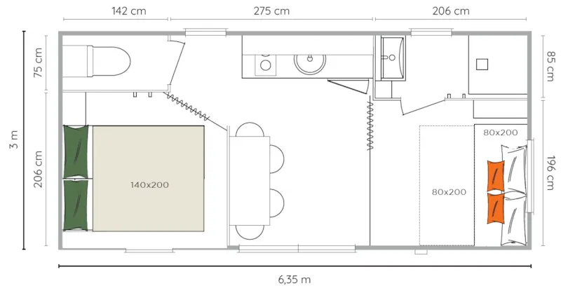 Standard Cocosweet 19M² 2/4 P. (1 Chambre) + Terrasse Semi-Couverte