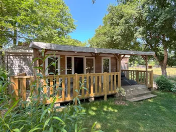 Mietunterkunft - Premium Mobilheim 36M² 4/6 P. (2 Zimmer + 2 Badezimmer) - Teilweise Überdachte Terrasse - Flower Camping du Lac de La Chausselière