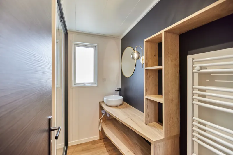 Premium Cabane Côté Nature Avec Spa 35M² 5 P. (2 Chambres) + Climatisation + Terrasse Couverte