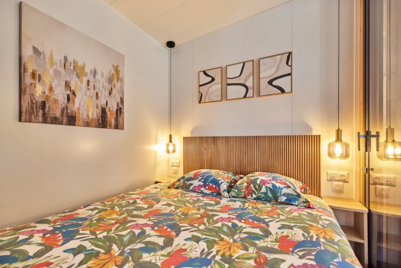 Premium Cabane Côté Nature Avec Spa 35M² 5 P. (2 Chambres) + Climatisation + Terrasse Couverte