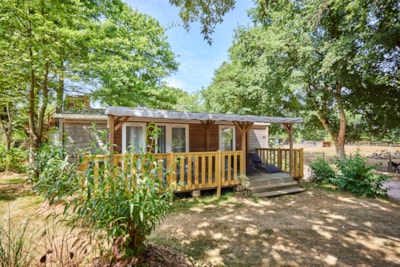 Premium Mobile-home 36m² 4/6 p. (2 bedrooms + 2 bathrooms) - half covered terrace