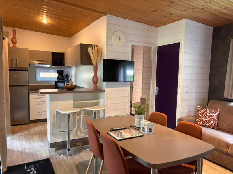 Premium Chalet 46M² 6/8 P. (3 Chambres) + Terrasse Couverte