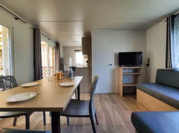 Mietunterkunft - Mobil-Home 30M² 2 Zimmer + Überdachte Terrasse - Camping Le Bernier