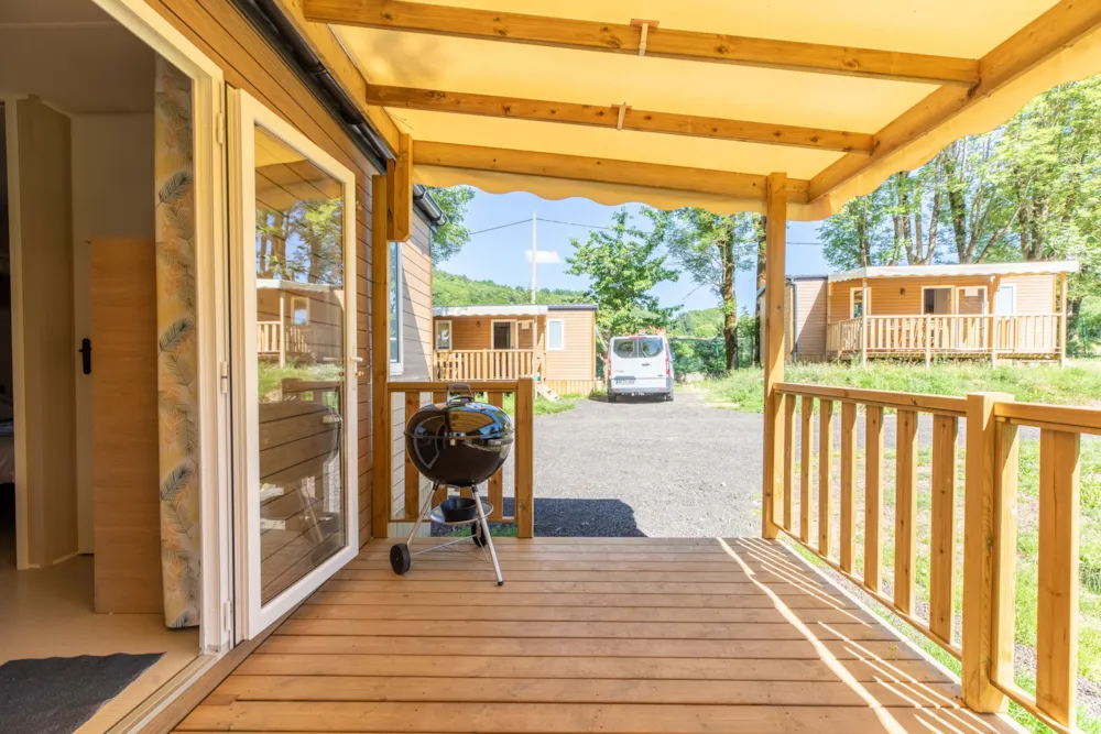 Location - Mobil Home 3 Chambres - Camping de la Haute Sioule