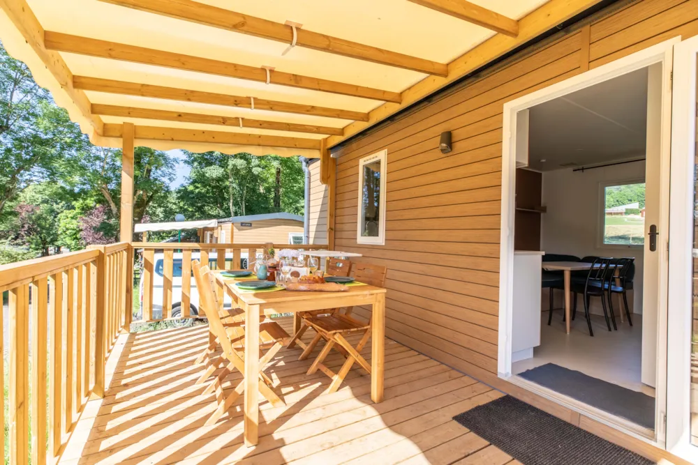 Location - Mobil-Home 2 Chambres - Camping de la Haute Sioule