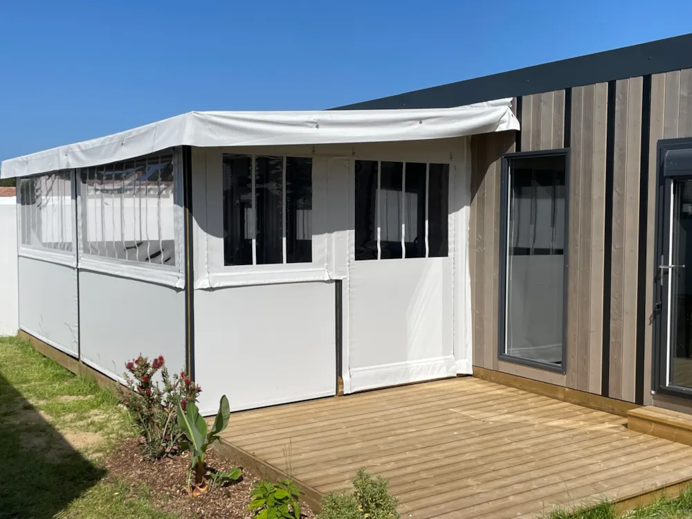 Location - Mobil-Home Premium 3 Chambres - - Camping Les Marsouins