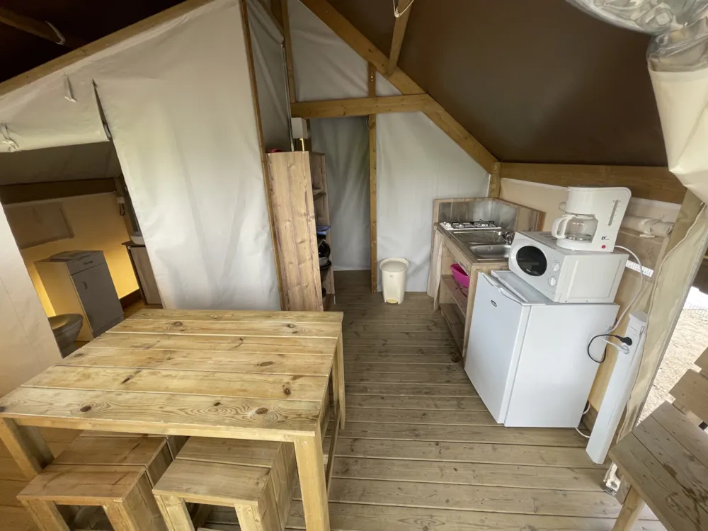 Location - Lodge Avec Sanitaires - - Camping Les Marsouins