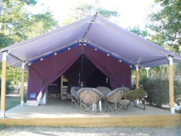 Huuraccommodatie(s) - Tente Lodge - 2 Slaapkamers + Overdekt Terras - Camping Les Pins de Sel 