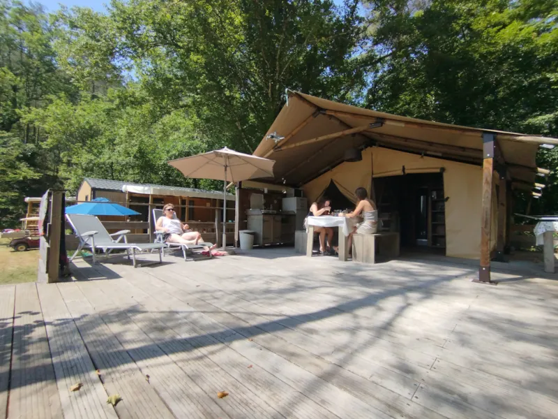 Insolite Premium - Tente Bali 2 Chambres - Avec Sanitaire -