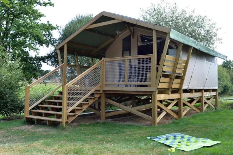 Tente Safari Confort 30 M² (2 Chambres - 1 Sdb) Dont Terrasse Couverte 8 M²