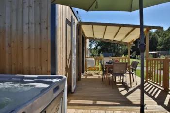 Huuraccommodatie(s) - Taos (3 Slaapkamers - 2 Badkamers - Airco) 40M² + Halfoverdekt Terras + Spa - Domaine de Kervallon