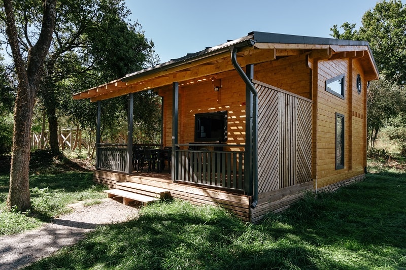 Ferienhaus Trappeur Duplex 52m² (3 Zimmer - 2 bad) + HALBÜBERDACHTE Terrasse 20m²