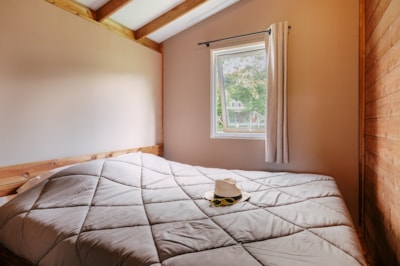 Lodge Cabin VIP 43m² (2 bedrooms - 1 bathroom) incl. covered terrace