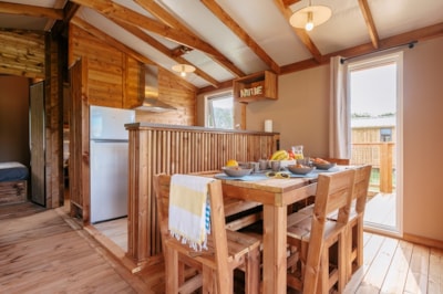 Lodge Cabin VIP 43m² (2 bedrooms - 1 bathroom) incl. covered terrace