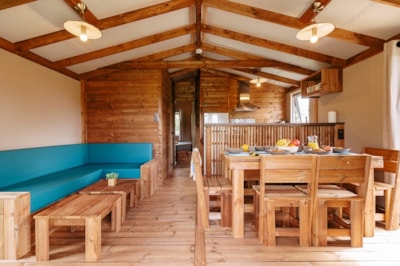 Lodge Cabin VIP 43m² (2 bedrooms - 1 bathroom) incl. covered terrace