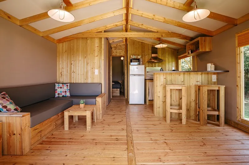 Cabane Lodge Premium 43M² (2 Chambres - 1 Sdb) Dont Terrasse Semi-Couverte 11M²