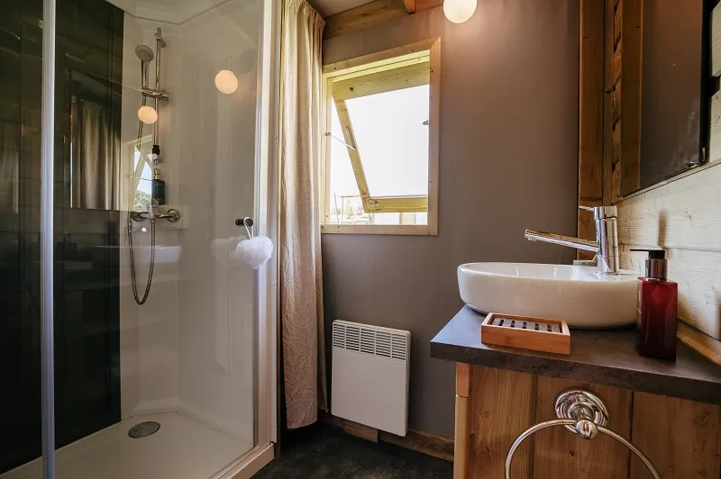 Cabane Lodge Premium 43M² (2 Chambres - 1 Sdb) Dont Terrasse Semi-Couverte 11M²