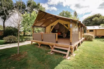 Huuraccommodatie(s) - Ecolodge Bali 32M² (2 Slaapkamers) Inclusief 12M² Overdekt Terras. - Domaine de Kervallon