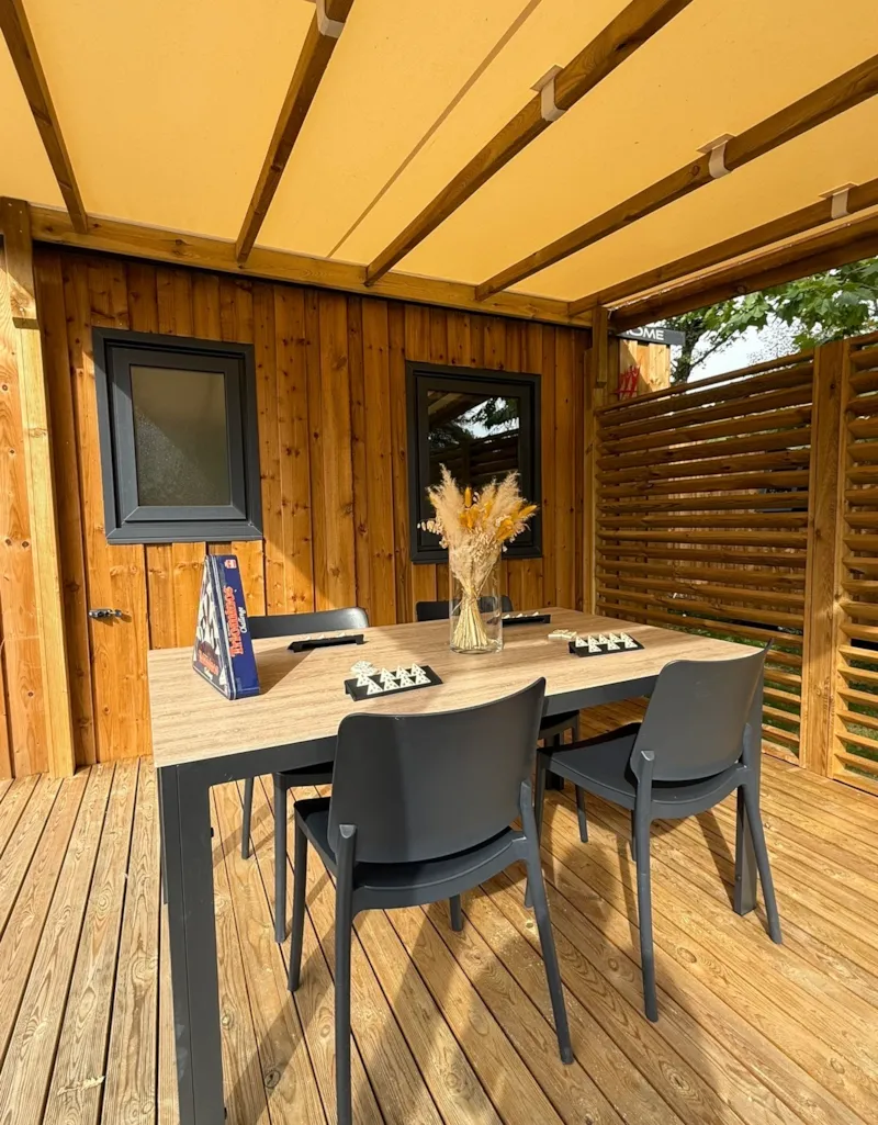 Cabanon 24M² (2 Chambres - 1 Sdb) + Terrasse Semi-Couverte 16.5Cm²