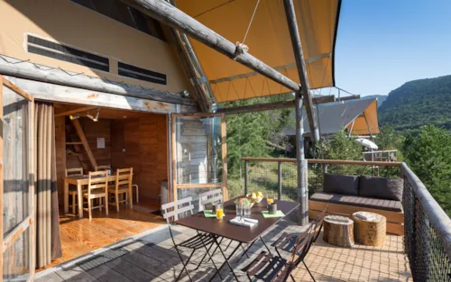 Huuraccommodatie(s) - Cahutte - image n°2 - Huttopia Dieulefit