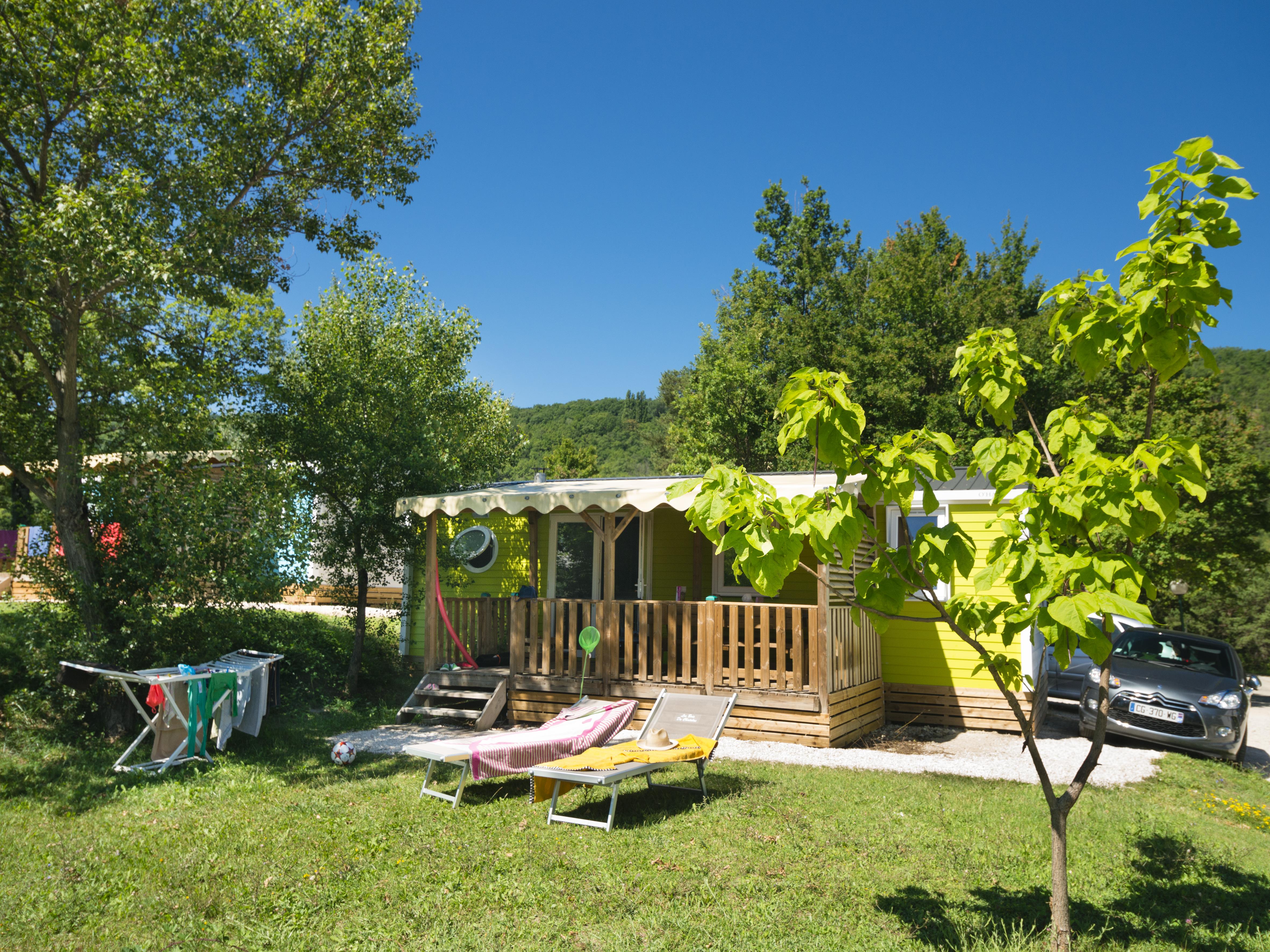 Huuraccommodatie - Stacaravan Ciela Confort 3 Slaapkamers - Camping Les Bois du Chatelas