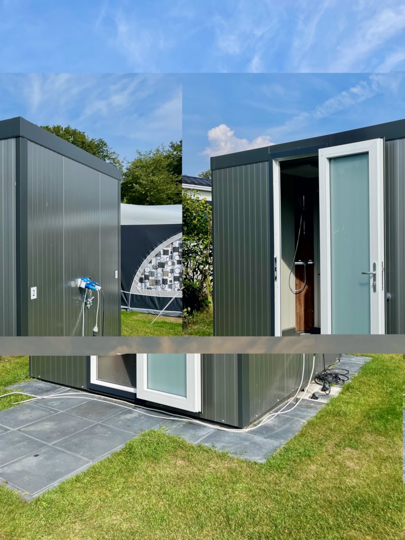 comfort pitch with private sanitary facilities