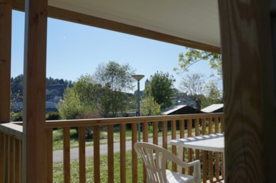 Mobile-home Standard 24m² 2 bedrooms + Covered terrace 7m² - near to Loire + TV