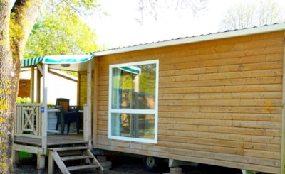 Wood Standard Mobile-home 29m² 2 bedrooms + semi-covered terrace