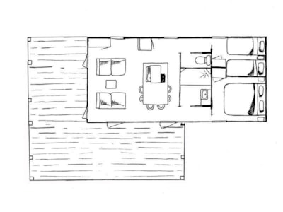Mobile-home Premium 40m² 2 bedrooms + Air co + panoramic terrace + TV +  Sheets and towels