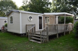 Huuraccommodatie(s) - Stacaravan Confort 29M² 2 Slaapkamers + Terras - Flower Camping L'Ile d'Offard