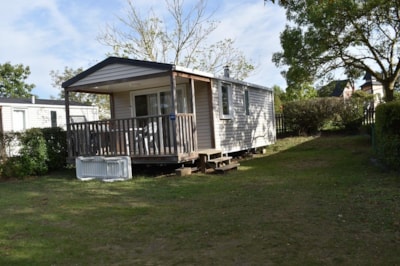 Mobile-home Standard 24m² 2 bedrooms + Covered terrace 7m² - near to Loire + TV