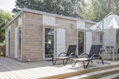 Mobile-home Premium 40m² 2 bedrooms + Air co + panoramic terrace + TV +  Sheets and towels