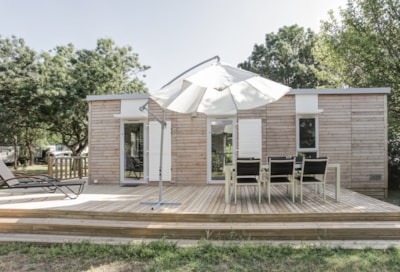 Mobile-home Premium 40m² 2 bedrooms + Air co + panoramic terrace + TV +  Sheets and towels