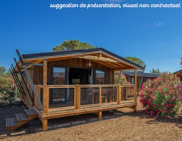 Location - Lodge Premium Vip 34M² - 2 Chambres + Tv + Draps + Serviettes + Terrasse Couverte De 11M² - Flower Camping L'Ile d'Offard