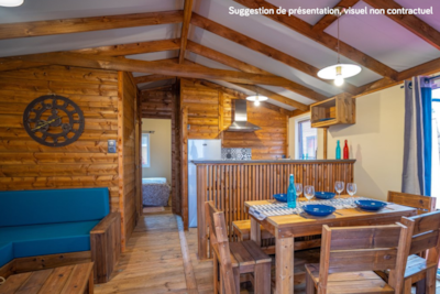 Lodge Premium VIP 45m² 2 bedrooms - 11m² terrace + TV + sheets + towels